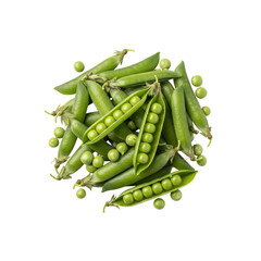 Green peas still life