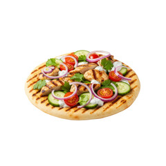 Grilled Chicken Pita with Salad