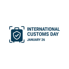International Customs Day Icon Illustration
