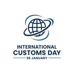 International Customs Day Orbital Globe Icon