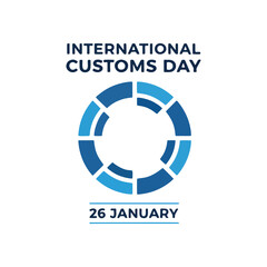 International Customs Day Circular Data Icon