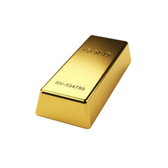 Shiny Gold bar with gold embossed letters