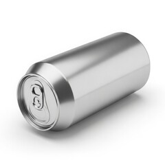 Silver aluminum beverage can