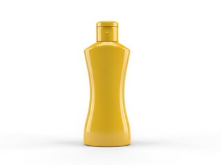 Bright yellow bottle with cap