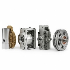Collection of industrial gears and mechanisms
