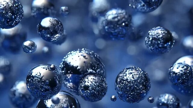 Closeup of silver nanoparticles interacting with industrial wastewater enhancing contaminant breakdown in a hightech nanotech treatment facility.