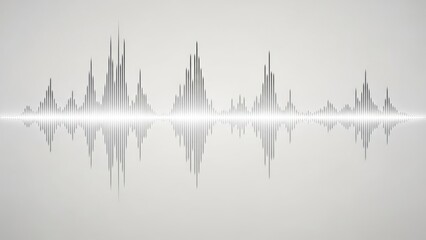 Abstract graphic illustration sound wave reflection