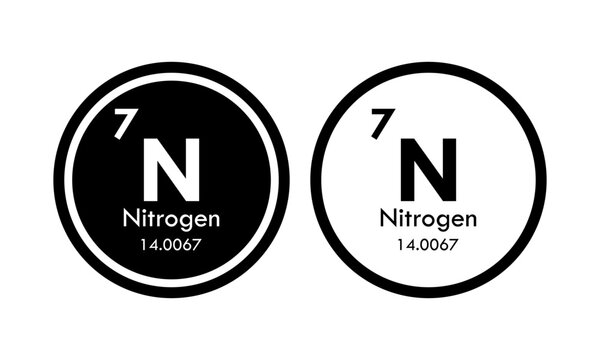 nitrogen icon set. vector template illustration  for web design