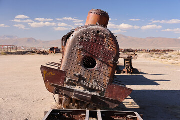 The train cemetery of Uyuni, Bolivia