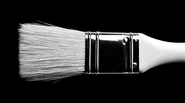 Elegant poto of Paintbrush on black background