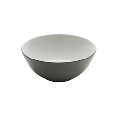 Empty light gray bowl on Transparent Background