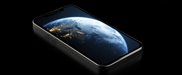 The smartphone sits poised on a pristine surface to connect worlds.