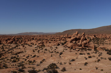 Landscape near Mirador de Santa Rosa, Bolivia