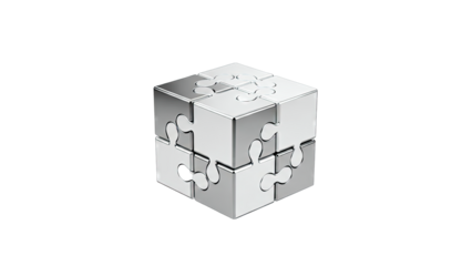 Metallic Cube Puzzle