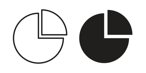 Pie chart icons Symbol, logo illustration. icon concept for web design © John