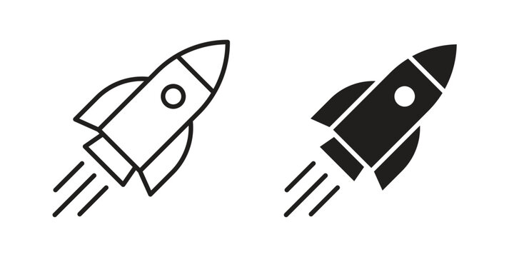 Rocket icons Symbol, logo illustration. icon concept for web design