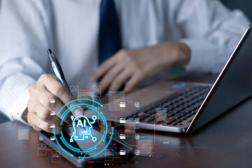 The concept of using AI in analysis and planning.