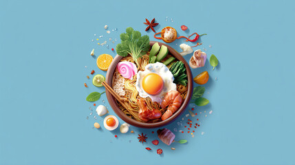 Regional Food Illustrations - Diverse Cuisine