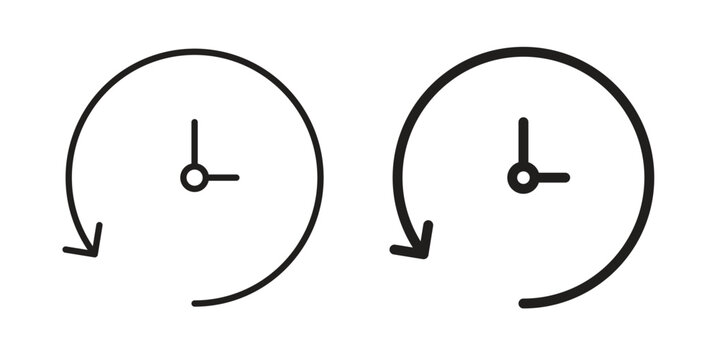 Past time icons logo design, Pictogram Icons