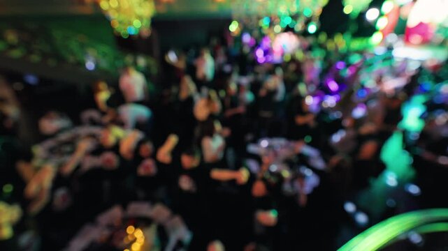 Joyous crowd enjoys colorful release, Party sparkle spreads over enthusiastic and lively gathering