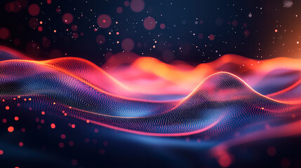 abstract red fractal space background