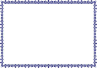 blue frame border design