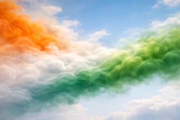Cloudy Sky Over India Representing Republic Day and Independence Day Editorial Image