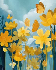 Vasant Panchami Spring Greeting Card