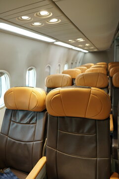 Smooth Smart Airplane Boarding check-in counter System Showing Comfortable Airline Seats and Modern Air Travel Experience