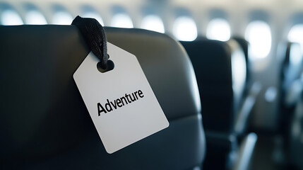 Get ready for take off! A thrilling escapade awaits as your plane ticket to adventure hangs on your seat. Embrace the unknown and let excitement soar. Your journey starts now!