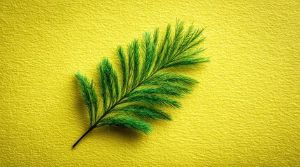 Minimal Vasant Panchami Background with Peacock Feather