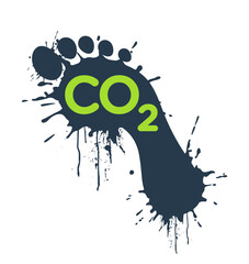 classic bare barefoot ink paint splatter footprints carbon co2 foot print symbol logo concept vector illustration isolated on transparent background