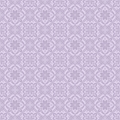 Fototapeta premium Retro folk ornament pattern seamless vector featuring stylized flowers and curved leaves, retro folk ornament pattern with vintage decorative symmetry, retro folk ornament pattern ideal for textiles, 