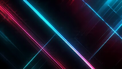 Modern Cyberpunk Background Featuring Vibrant Cyan And Pink Neon Beams