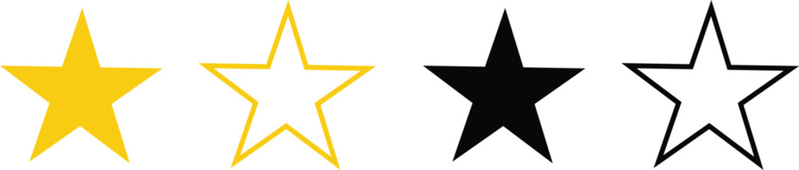 Star icons set