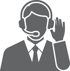 businessman with headset