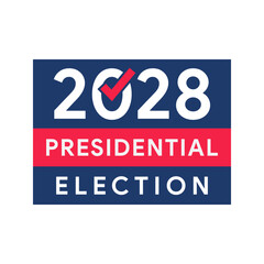 2028 United States of America presidential election vote banner.