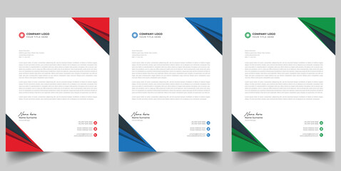 Modern Corporate Branding Letterhead Collection