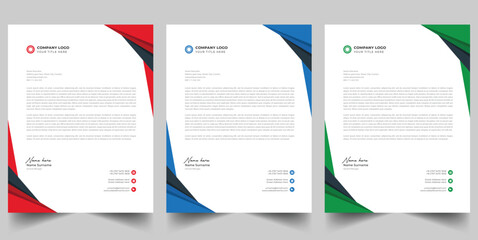 Modern Corporate Branding Letterhead Collection