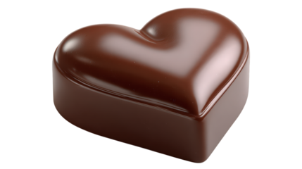 Heart shaped chocolate piece delicious candy symbol of love and affection perfect treat for valentine's day or special occasion creating romantic atmosphere