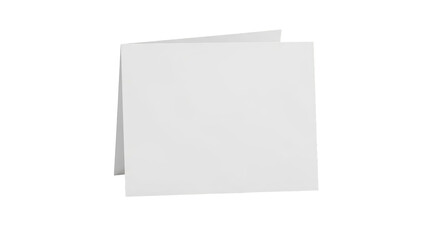 Two white sheets of paper on transparent background for business presentation