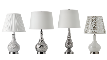 Five Table Lamps with Various Designs