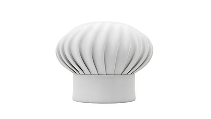 White chef hat on transparent background
