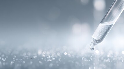 High-tech laboratory research on water contamination, PFAS data graphs and molecular overlay, investigative journalism visual concept