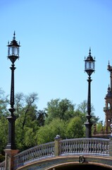 Plaza de Espana or Spain Square in Seville, Andalusia, Spain