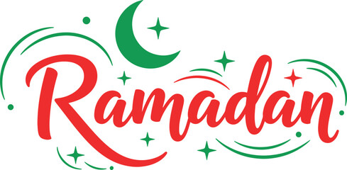 Elegant Ramadan Calligraphy Vector Lettering