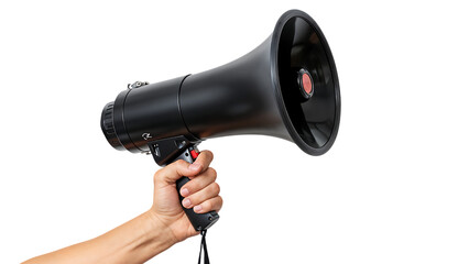 Person Holding Black Megaphone