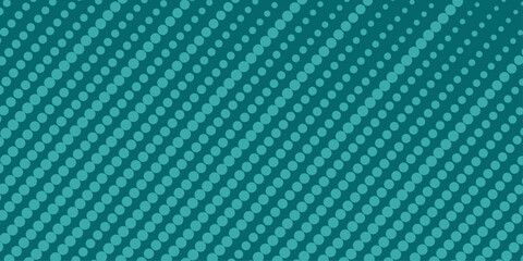 Blue-green gradient halftone background with dots. Dynamic texture background with pattern shapes modern concept. Creative geometric wallpaper. . Medium banner size. Element for design. 