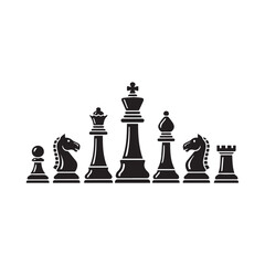 Strategic chess pieces arranged for a competitive game