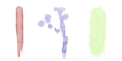 Vertical watercolor paint drips and splashes with light texture creating expressive abstract artistic background